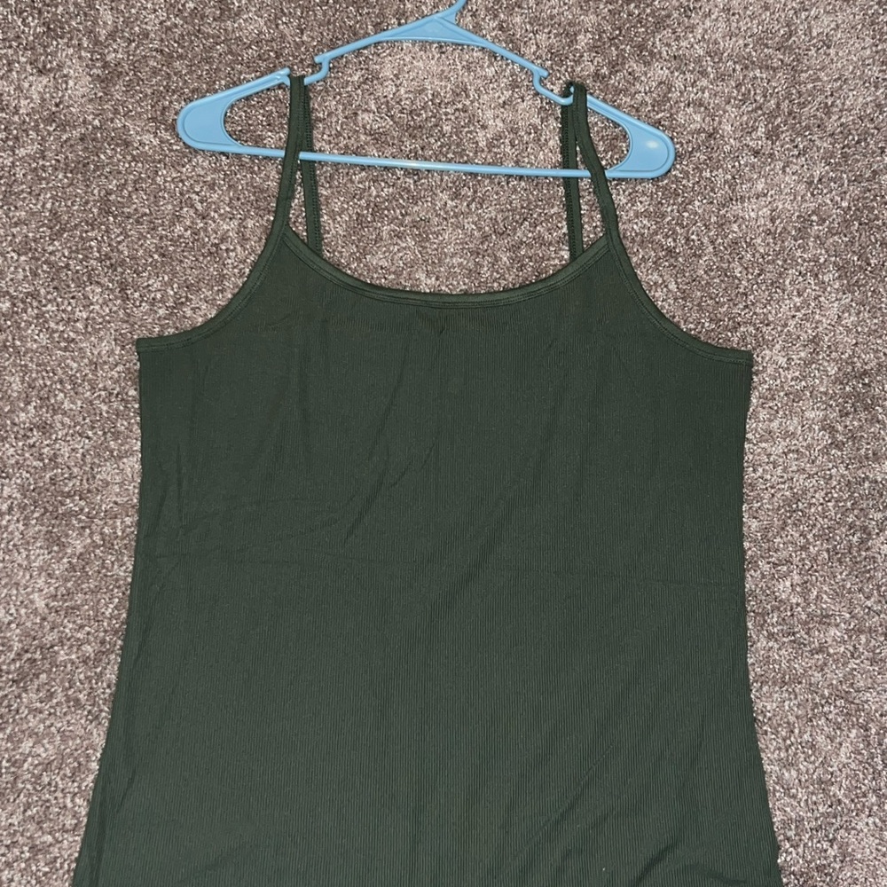 Women's Olive Green Tank Top